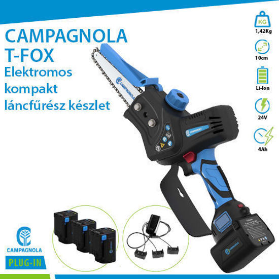 Picture of CAMPAGNOLA - T-FOX - Akciós DEMO - Elektromos kompakt láncfűrész készlet