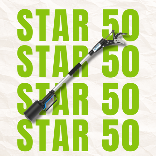 Picture of CAMPAGNOLA Star 50 - Pneumatikus magassági ágvágó egyenes pengével (3m kiterjesztő rúddal)